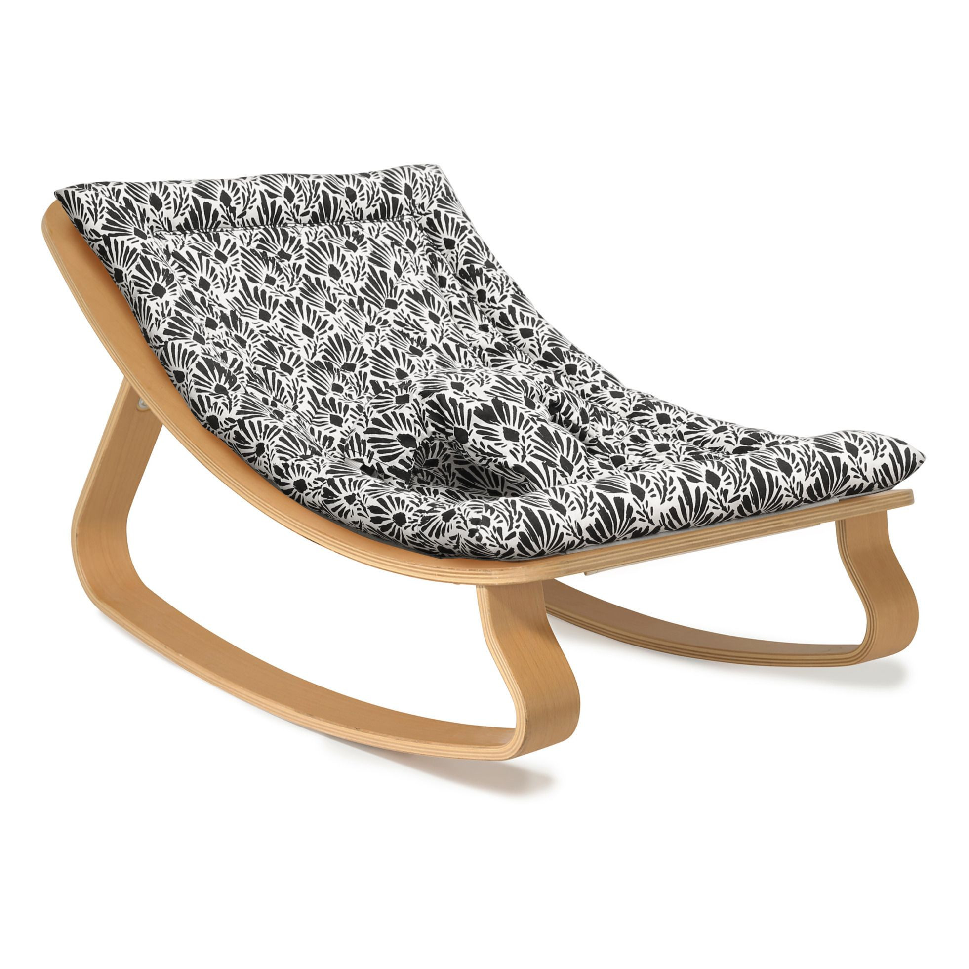 Pampa by Moumout Levo Beech Baby Bouncer  Black Charlie Crane Design Baby | Smallable DE