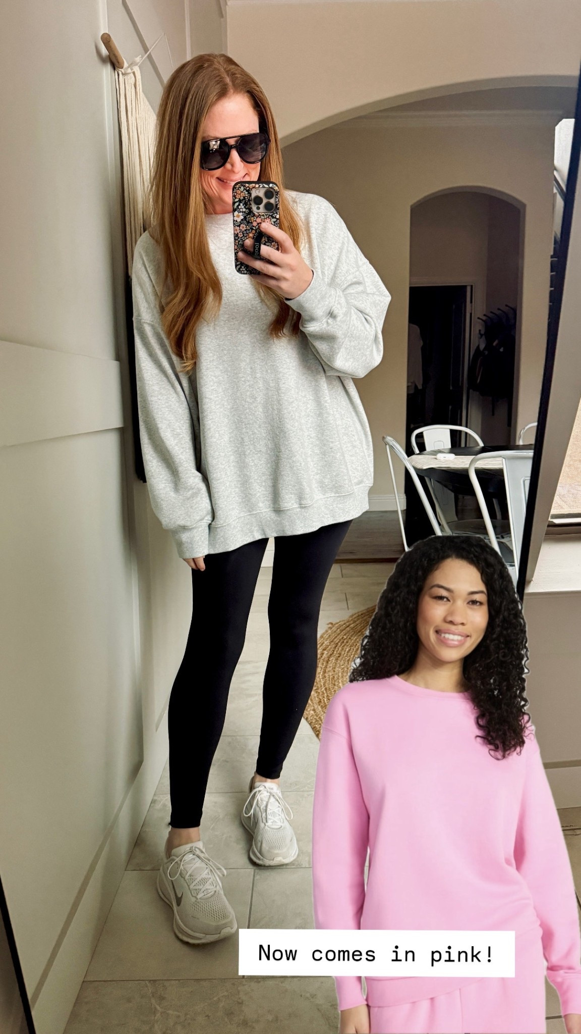 My favorite crewneck now comes in pink! I wear an XL for length

#LTKFindsUnder50 #LTKActive #LTKOver40