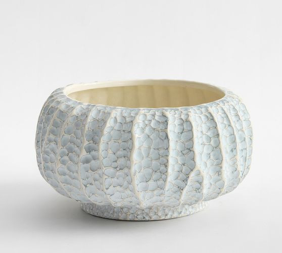 Sculpted Coastal Decorative Bowl | Pottery Barn (US)