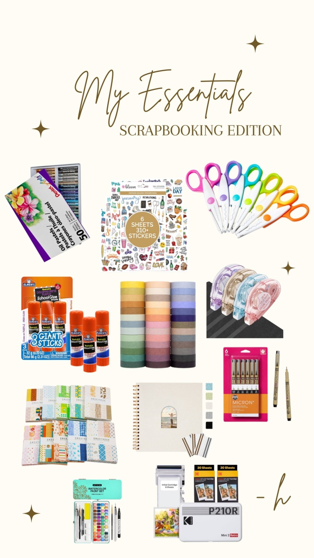 Scrapbooking essentials 🎨💖🖌️📒📸

#LTKSeasonal #LTKU #LTKFindsUnder50