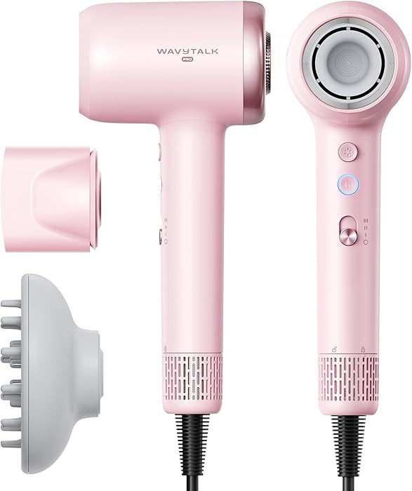 Hair Dryer, Wavytalk Turblow Pro Fast Drying Blow Dryer with Diffuser, High Speed Hair Dryer with... | Amazon (US)