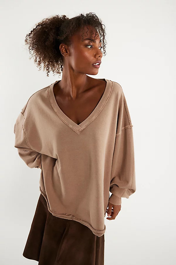 We The Free Venice V-Neck Sweatshirt | Free People (Global - UK&FR Excluded)
