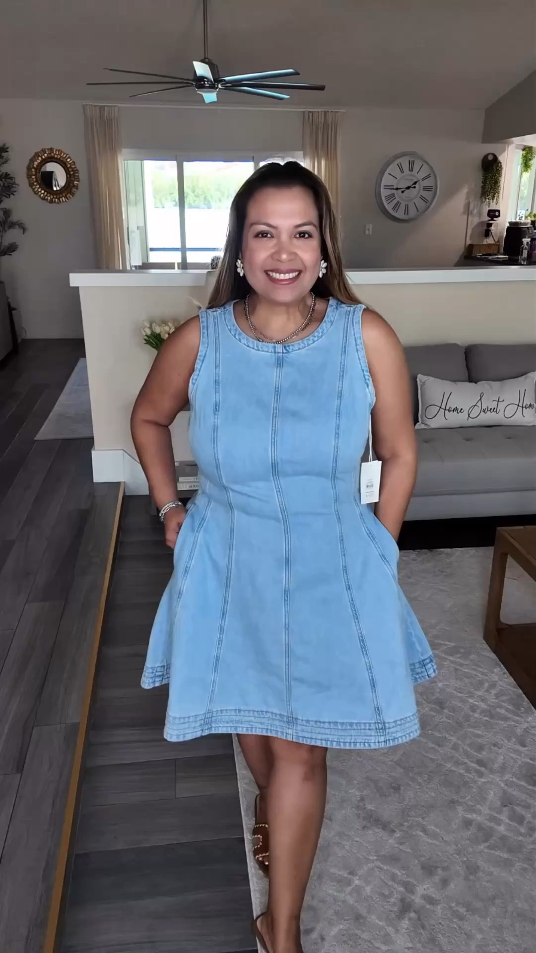 This denim dress is a must have, it’s flowy, soft and affordable! ✨

#LTKootd #LTKOver40 #LTKgrwm