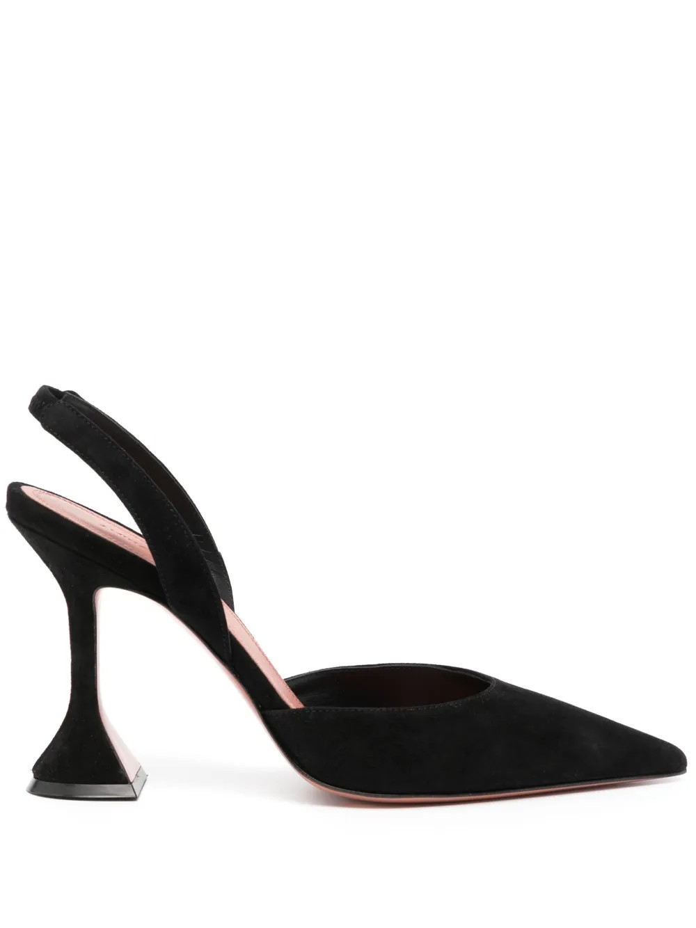 Amina Muaddi 95mm Holli Pumps | Black | FARFETCH SI | Farfetch Global