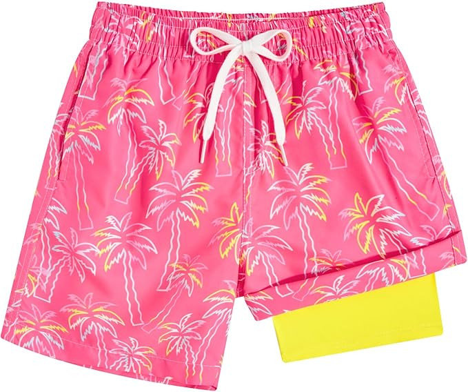 swimsobo Boys Swim Trunks for 5-16 Years Compression Liner Swimsuit Shorts Swimwear Boxer Bathing... | Amazon (US)