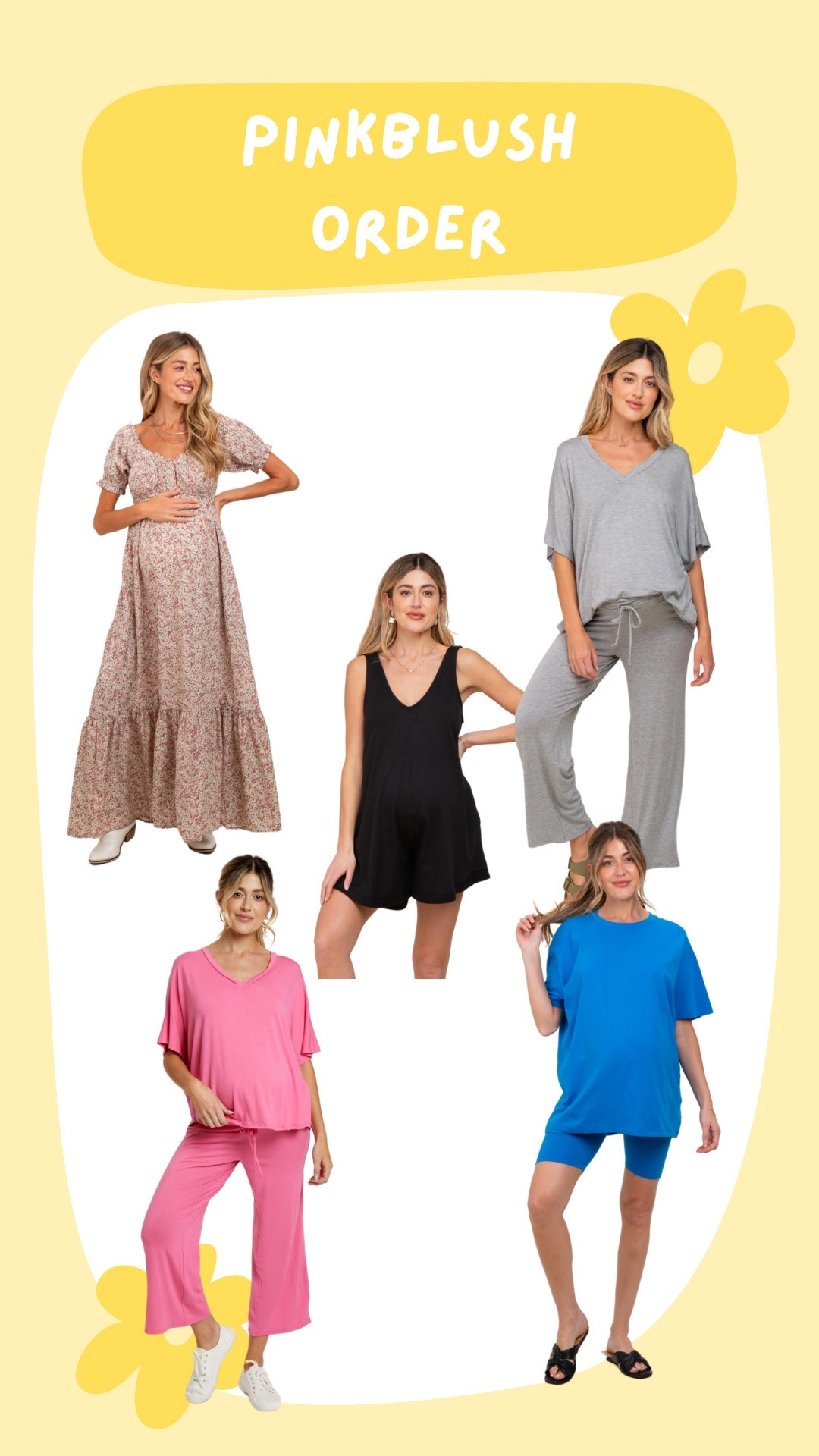 Pink blush maternity outfits for spring and summer 

#LTKSeasonal #LTKBump