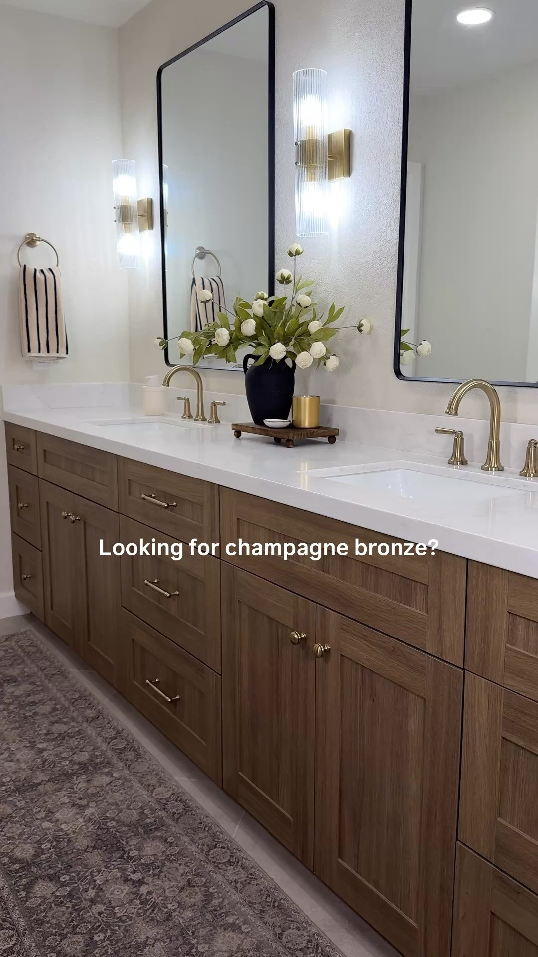 Champagne bronze expert at your service🫡 

I’ve spent hours searching for the perfect matches to Delta’s champagne bronze so that you don’t have to. If it passes the test, it’s added to my list! 

#champagnebronze #goldhardware #cabinethardware #lighting #champagnegold

#LTKHome