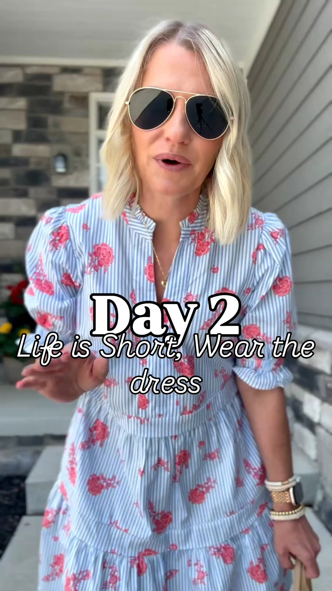 Day 2 of life is short wear the dress! 👗 

I love this dress from @Gibsonlook I’m wearing an extra small! 
Use my code: THRIFTYWIFE15 for 15% off!

#LTKootd #LTKPetite #LTKOver40
