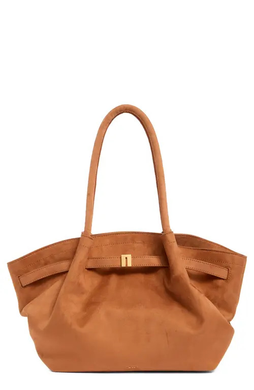 JW PEI Medium Hana Faux Suede Tote in Brown at Nordstrom | Nordstrom