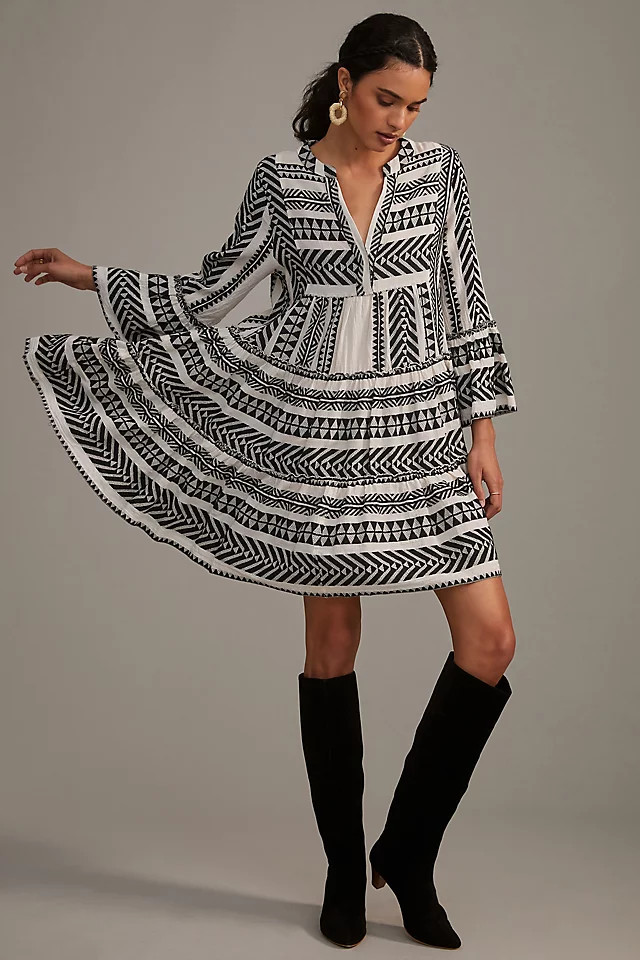 Petra Embroidered Tunic Dress | Anthropologie (US)