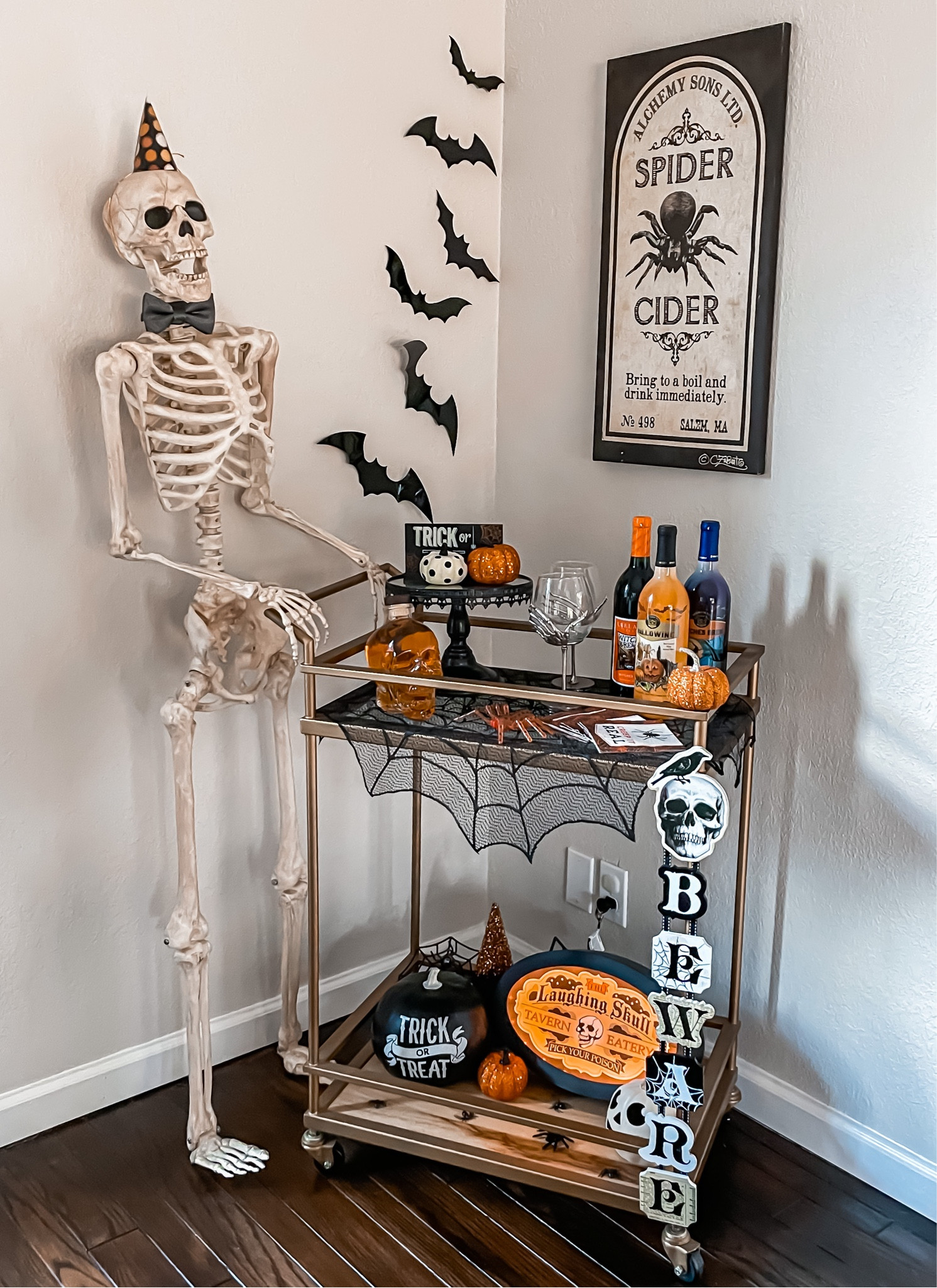 Halloween Bar Cart styling! 

#LTKSeasonal #LTKfindsunder50 #LTKHalloween
