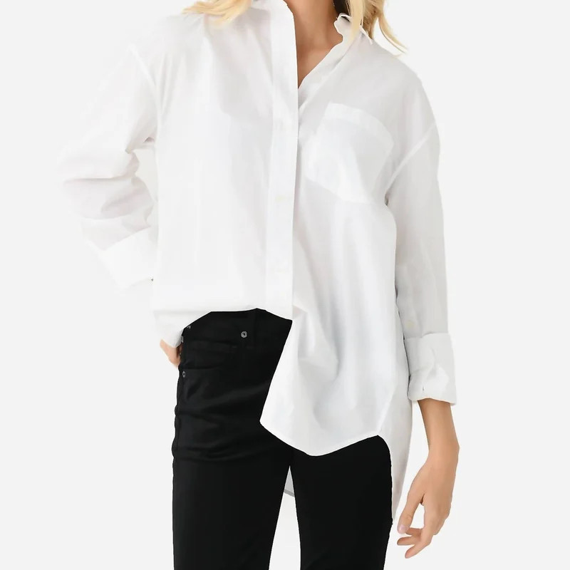 Citizens of Humanity Cocoon Shirt In Optic White - White - M | Verishop