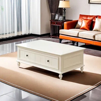 Light luxury solid wood coffee table | Wayfair North America