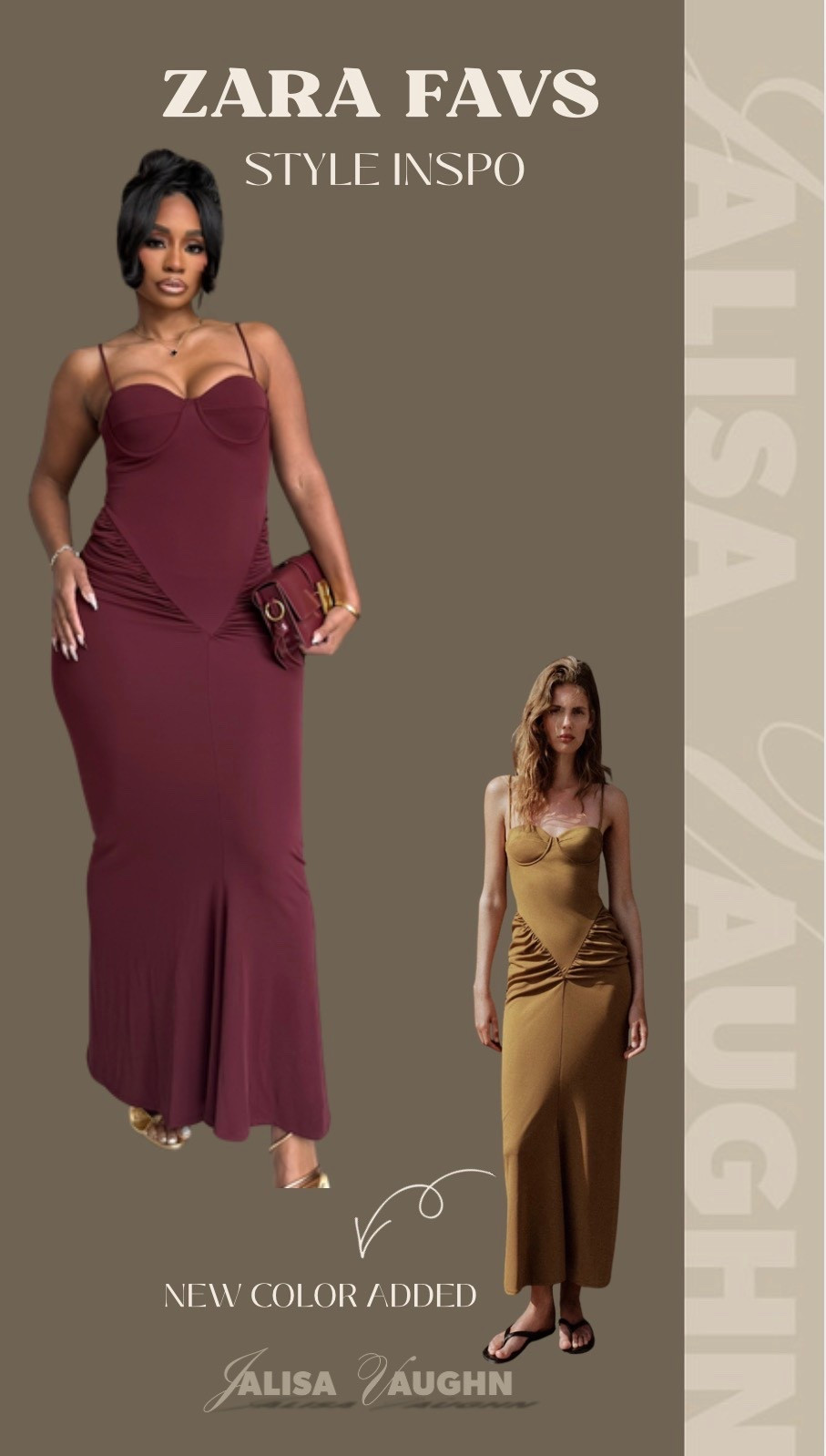 Bodycon maxi dress with ruching and built in bustier bra! available in 2 colors

#LTKMidsize #LTKootd