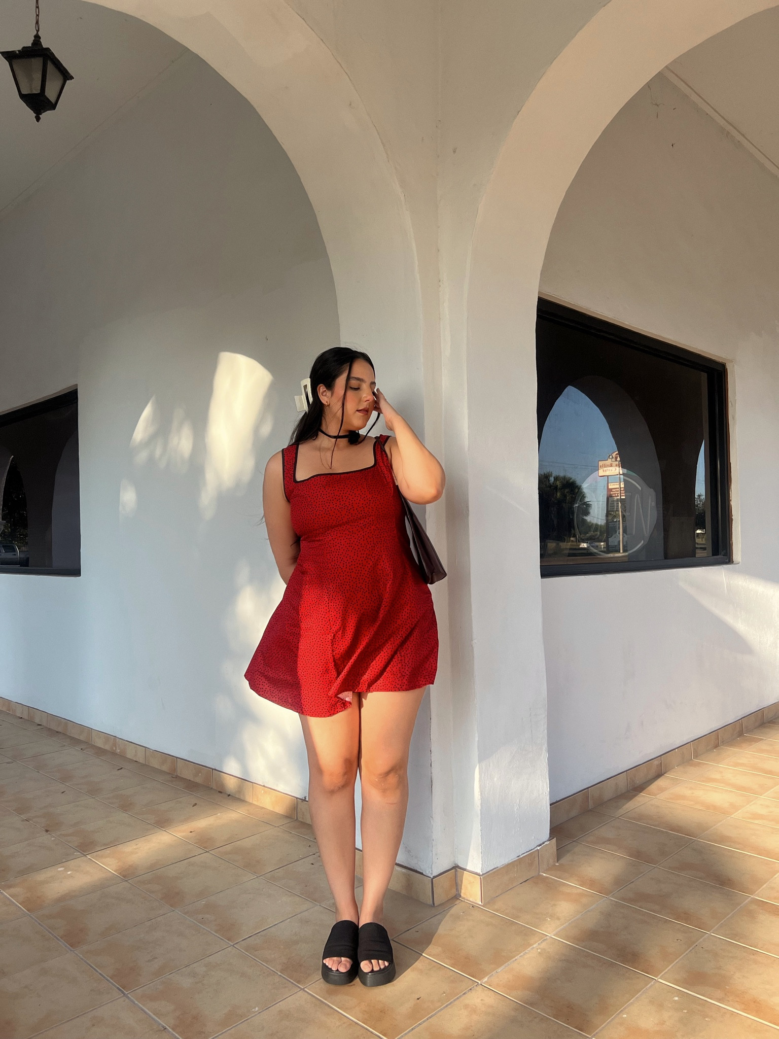 Another transitional fall dress. It’s very lightweight but the color to me is giving “fall vibes" because I heard Red is the up and coming color for this season ♥️✨

#LTKstyletip #LTKunder50 #LTKSeasonal