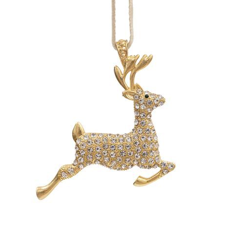 Reindeer Hanging Ornament, Gold | One Kings Lane