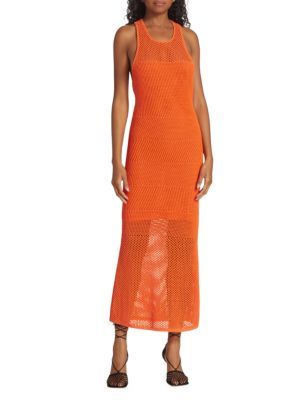 A.L.C. Roland Crochet Sheath Maxi Dress on SALE | Saks OFF 5TH | Saks Fifth Avenue OFF 5TH