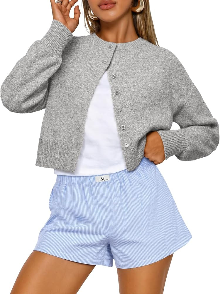 Trendy Queen Cropped Cardigan Sweaters for Women Fall Fashion Clothes 2026 | Amazon (US)