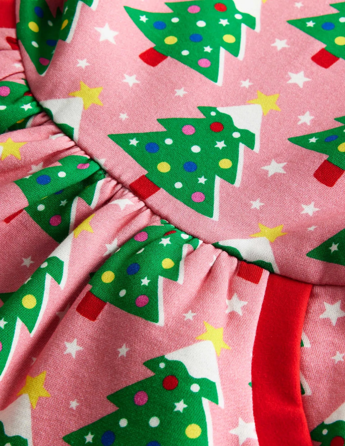 Cosy Printed Sweatshirt Dress - Formica Pink Christmas Trees | Boden (US)