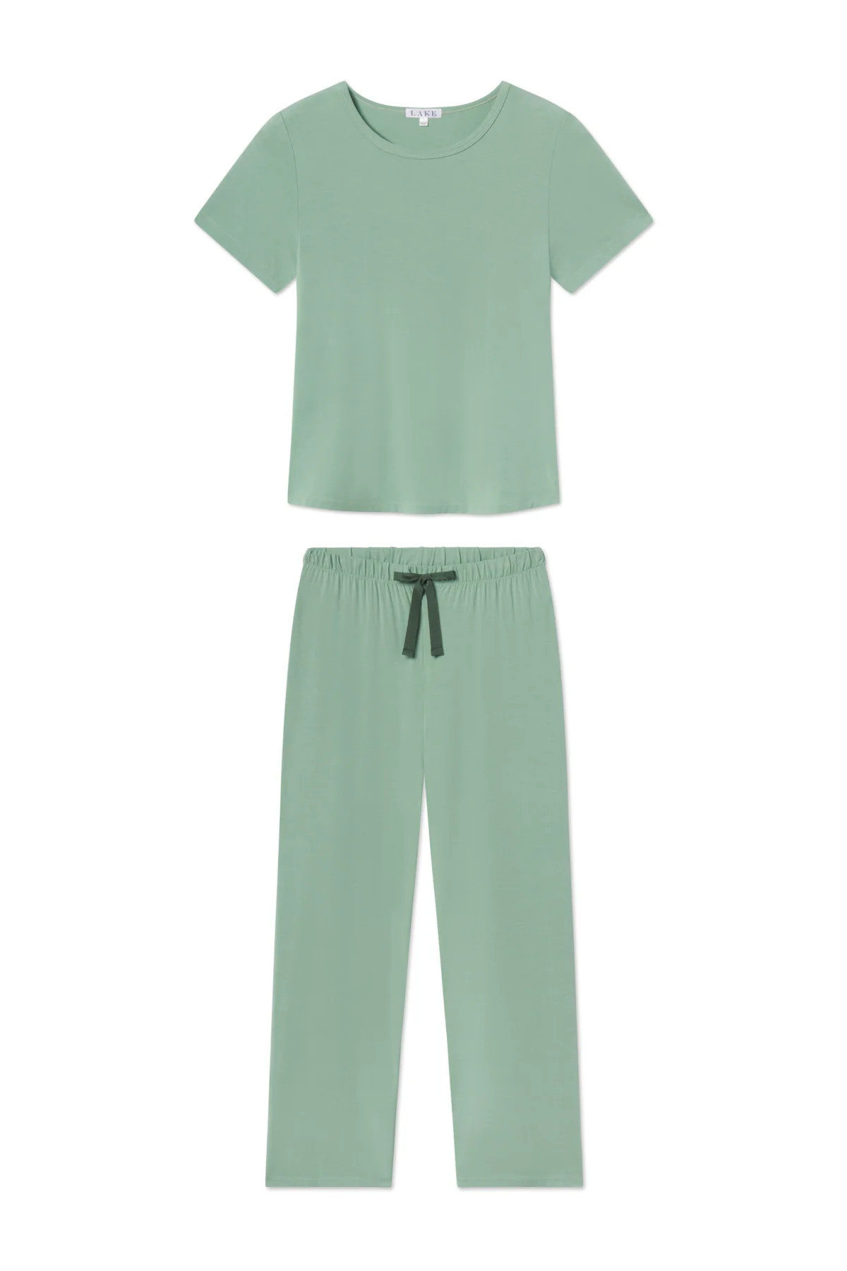 DreamModal Ribbon Short-Long Set in Granite Green | Lake Pajamas