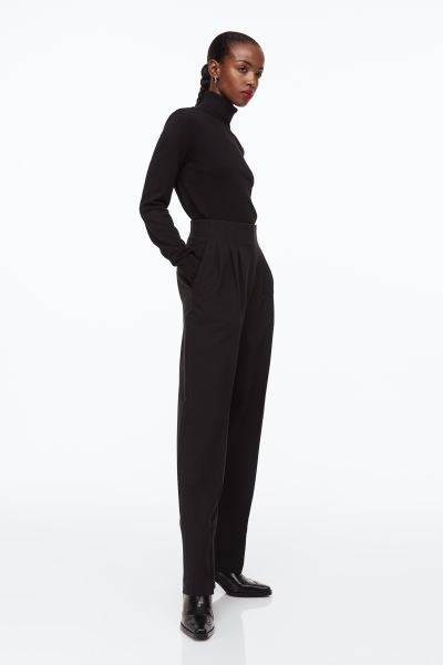 Fine-knit polo-neck jumper | H&M (UK, MY, IN, SG, PH, TW, HK)