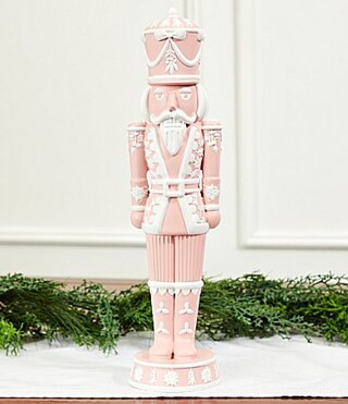 Southern Living Sweet Christmas Collection Resin Nutcracker - Pink | Dillard's
