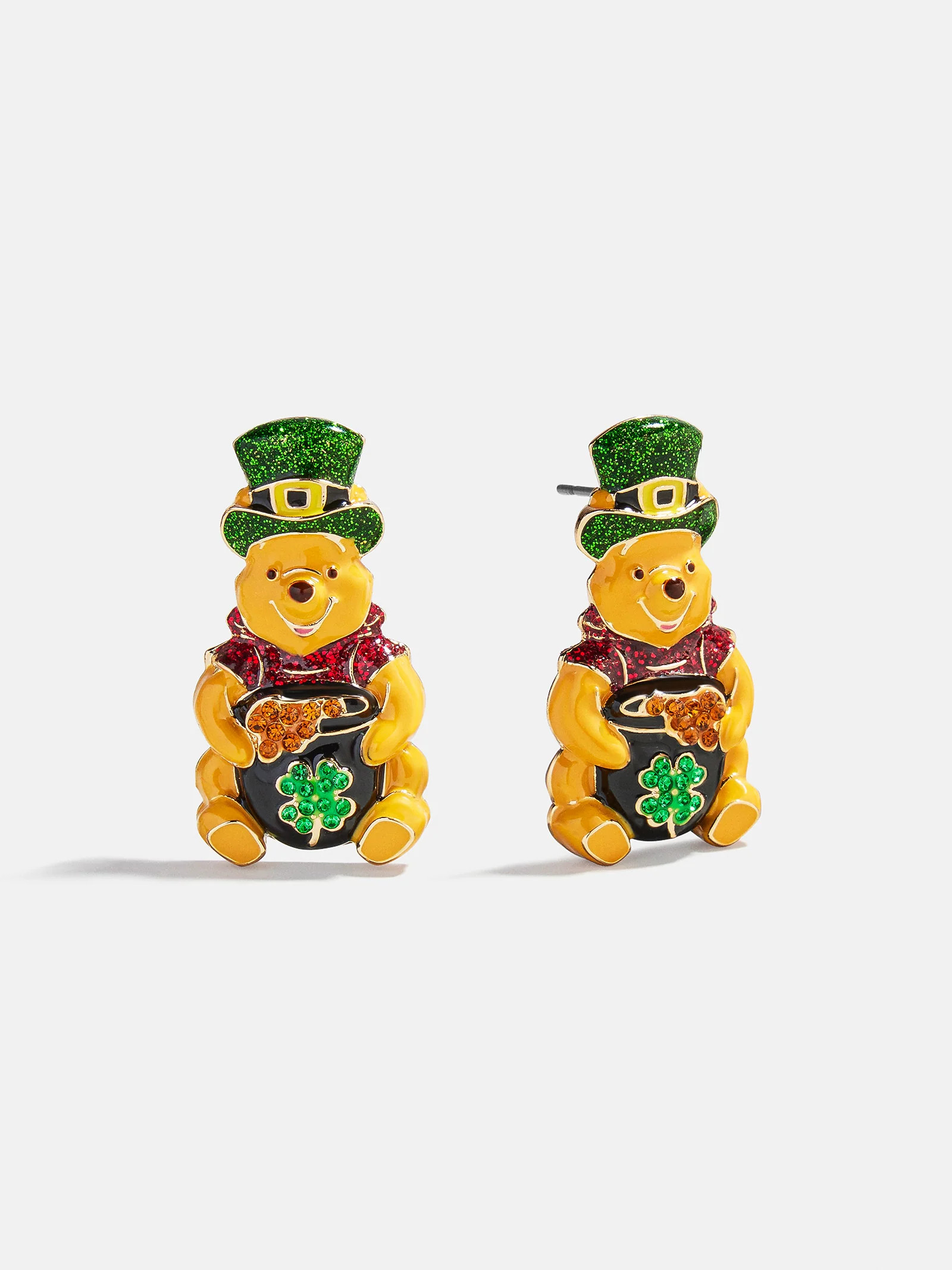 Disney Winnie The Pooh St. Patrick’s Day Earrings - Winnie The Pooh | BaubleBar