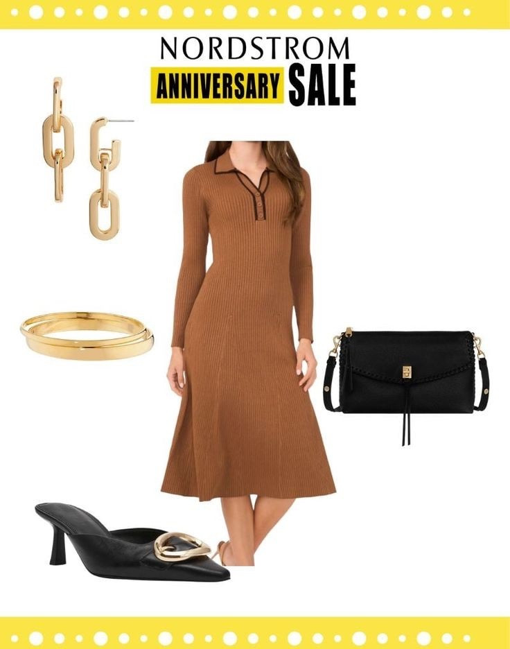 Neutral, polished, and perfectly timeless 🤎
This camel polo-style sweater dress is a fall must-have—classic, flattering, and so easy to style. Paired with pointed-toe mule heels for a sleek finish. And the best part? It’s part of the Nordstrom Anniversary Sale!

#NordstromAnniversarySale #Over40Style #SweaterDressSeason #ChicAndTimeless #NeutralStyle #FallWardrobeRefresh 

#LTKSeasonal #LTKSaleAlert #LTKOver40
