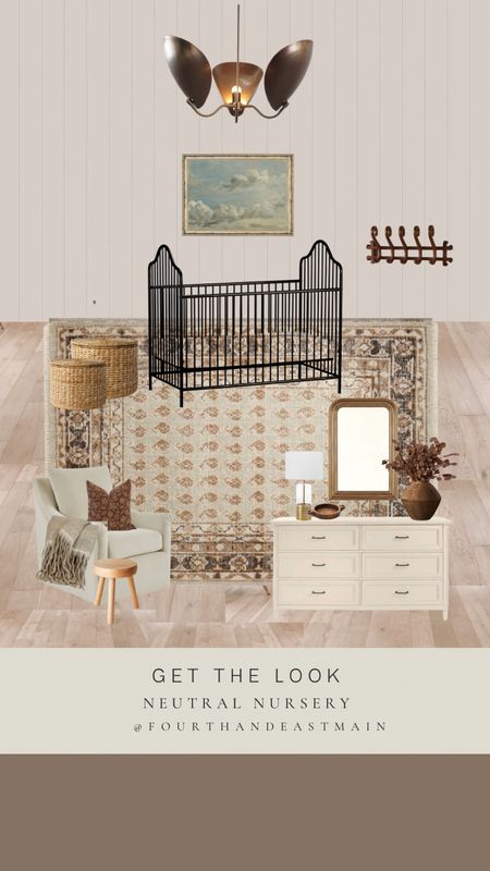 the sweetest neutral nursery // love this look

amber interiors 
amber interiors dupe
vintage rug
affordable find
room design
nursery 
baby room
kids room 

#LTKhome