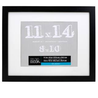 Black Belmont Frame With Mat by Studio Décor® | Single Opening | Michaels | Michaels Stores