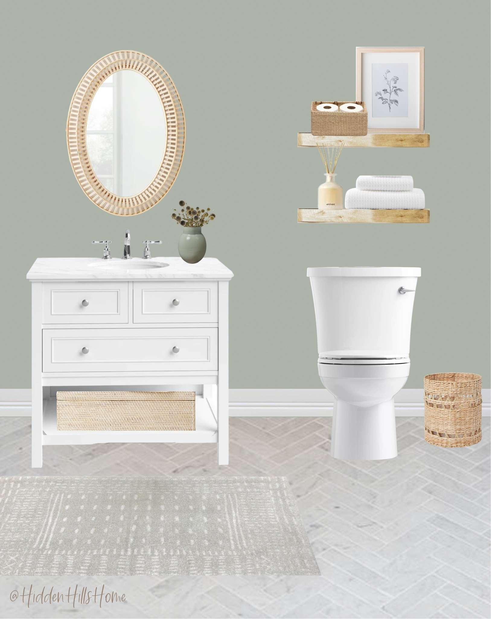 Bathroom decor, bathroom vanity, home decor, bathroom decor ideas, bathroom mirror, powder bathroom #bathroom #home

#LTKsalealert #LTKstyletip #LTKhome