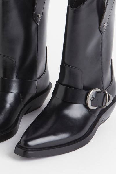 Cowboy boots - Black - Ladies | H&M GB | H&M (UK, MY, IN, SG, PH, TW, HK)