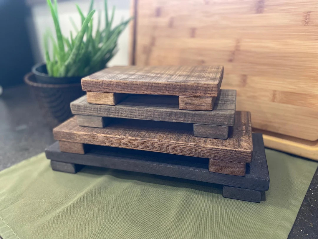 Wood Riser From Reclaimed Wood Rustic Decor Decorative Tray Vanity Stand Farmhouse Candle Display... | Etsy (US)