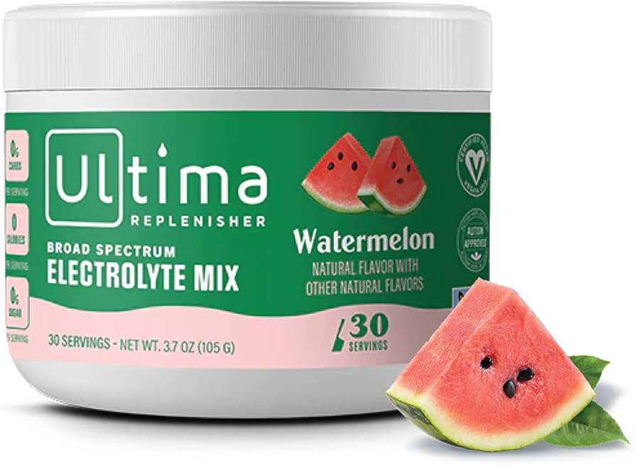Ultima Replenisher Daily Electrolyte Drink Mix – Watermelon, 30 Servings – Hydration Powder w... | Amazon (US)