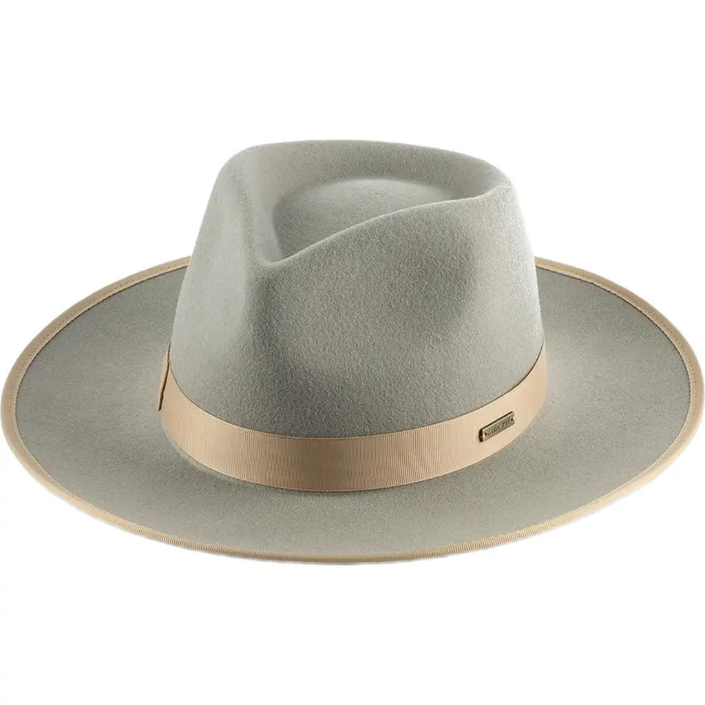 Gigi Pip Monroe Rancher Wool Fedora Hat in Light Grey at Nordstrom, Size Medium | Nordstrom