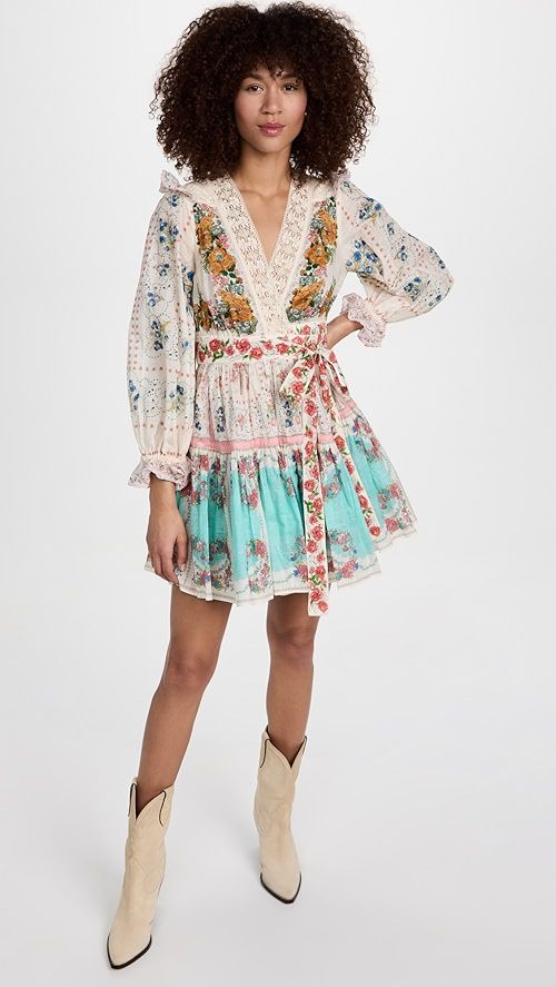 Clover Patched Wrap Mini Dress | Shopbop