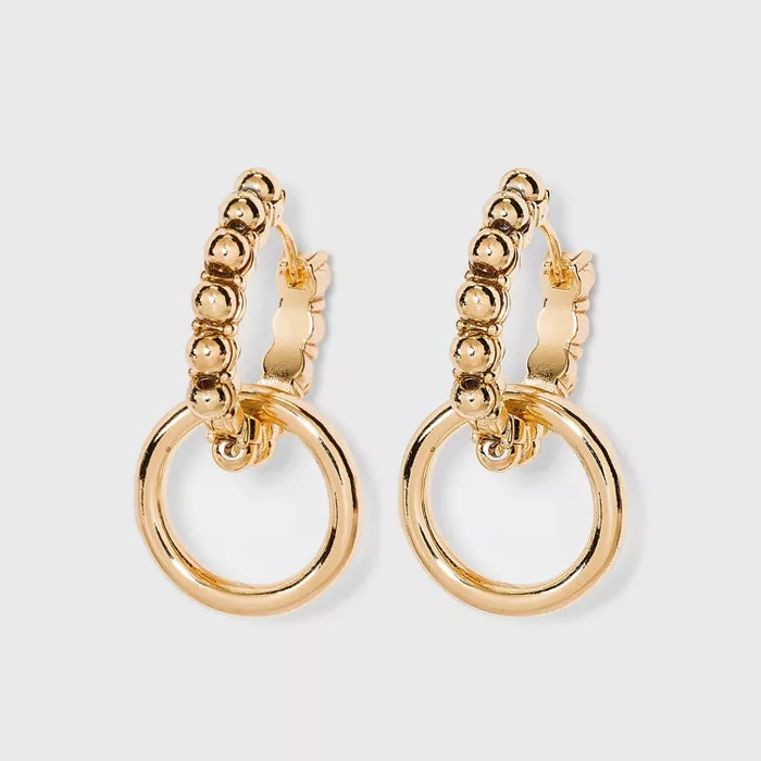 SUGARFIX by BaubleBar Lustrous Double Hoop Earrings | Target