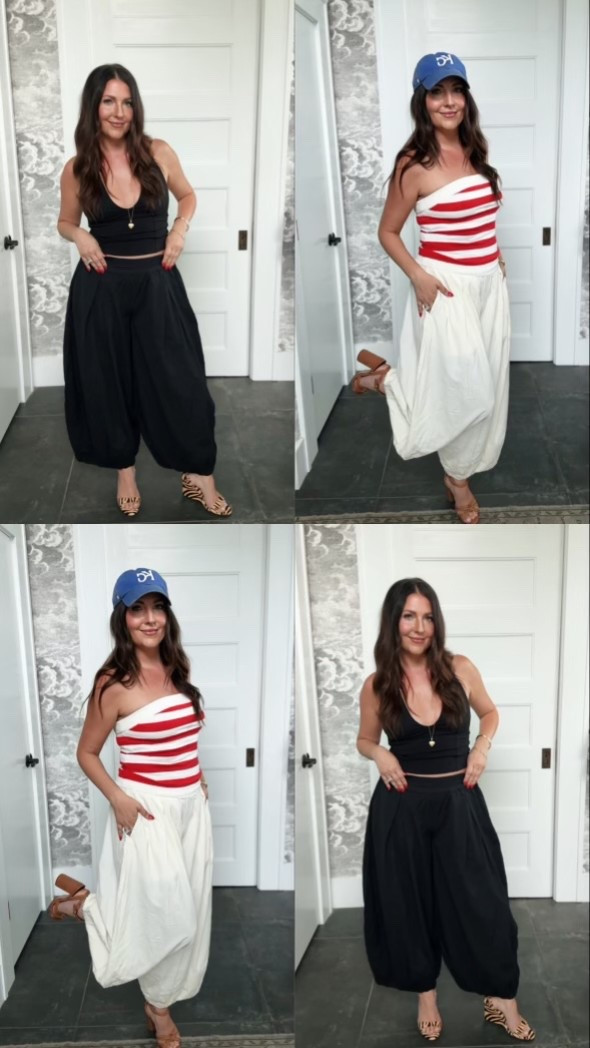 Styling the Moonflower Balloon Pants two ways for summer! @freepeople #freepeoplepartner
