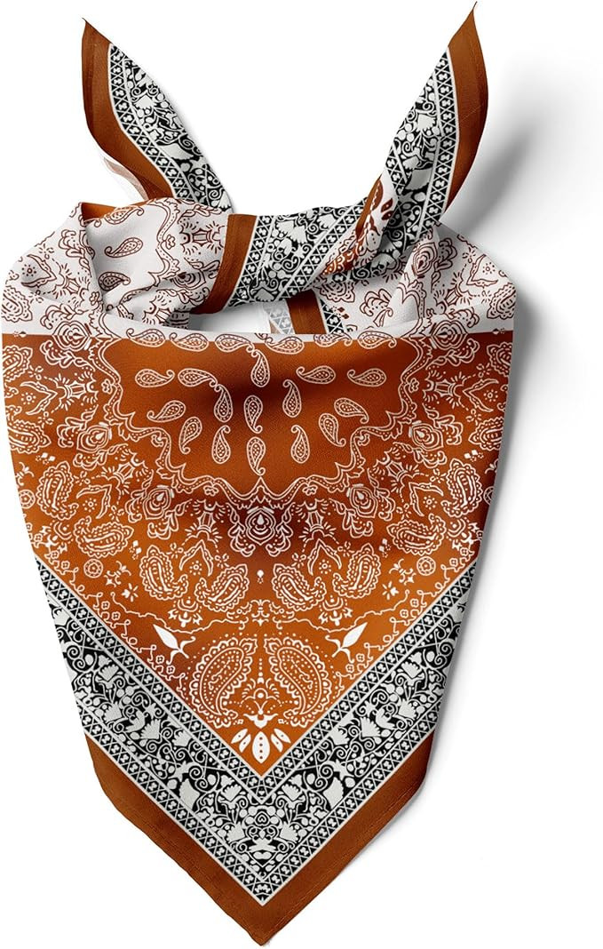 Womens Satin Head Scarf Square | Silk Like Silky Polyester Hair Bandana Wrap Neck Scarf Lightweig... | Amazon (US)