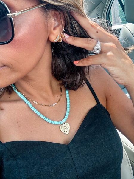 Turquoise heart necklace 
Meghan Boho designs 

#LTKFindsUnder100 #LTKSummerSales #LTKStyleTip