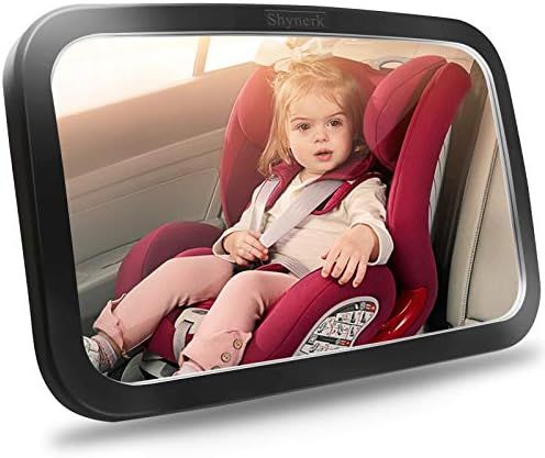 Shynerk Baby Car Mirror, Safety Car Seat Mirror for Rear Facing Infant with Wide Crystal Clear View, | Amazon (US)