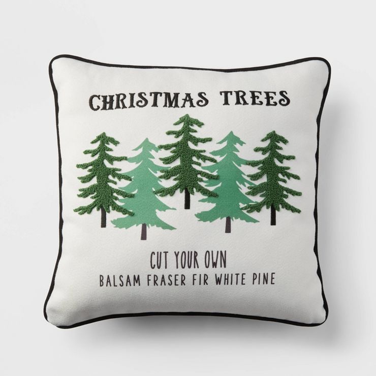 Reversible Christmas Tree/Buffalo Plaid Decorative Pillow - Wondershop™ | Target