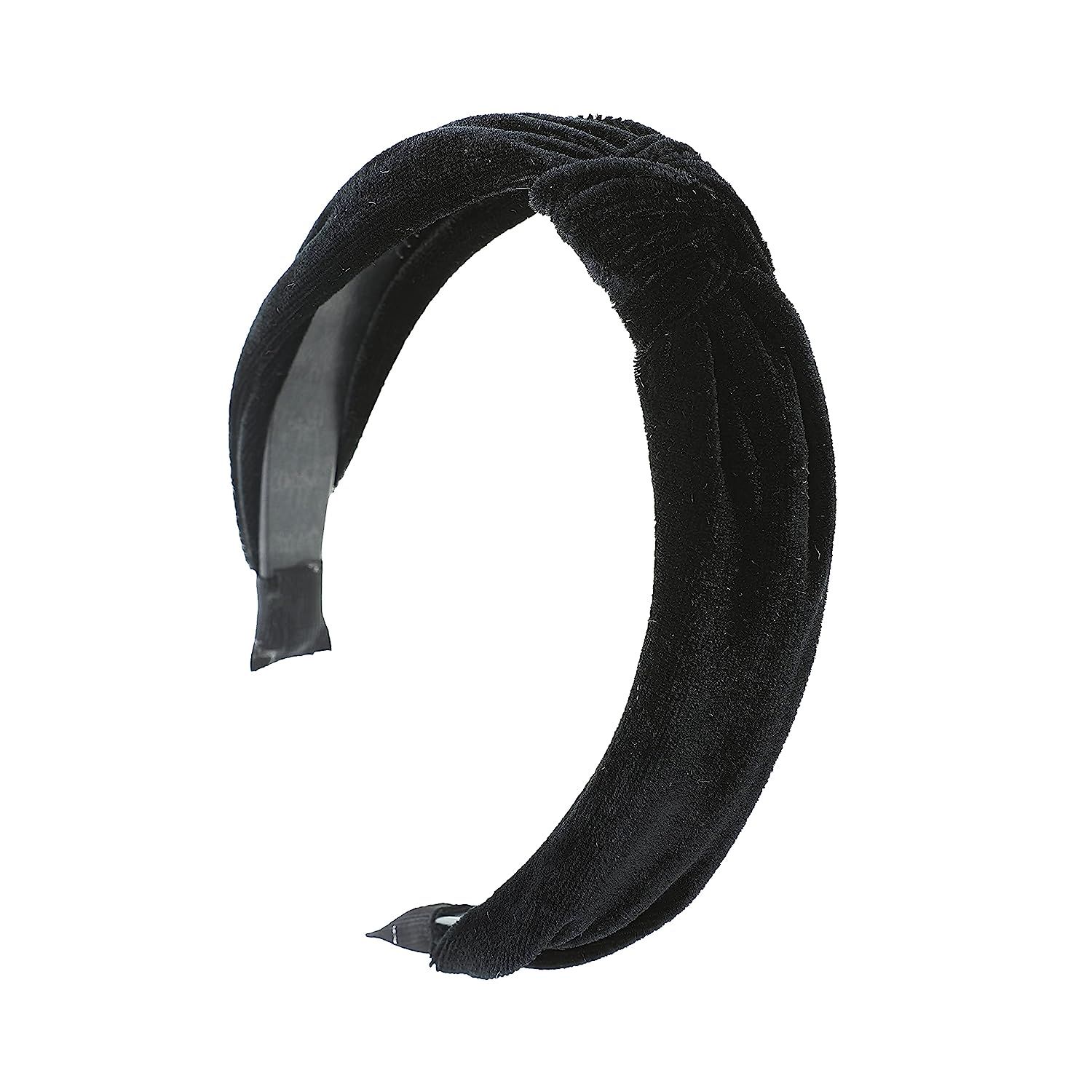 Black Velvet Knotted Headbands for Women | Amazon (US)
