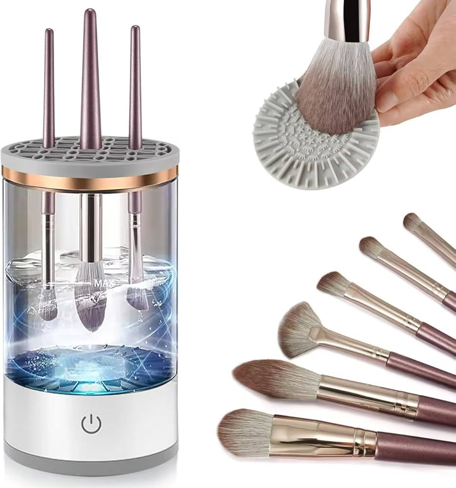 Portable Makeup Brush Cleaner,Electric Makeup Brush Cleaner Machine,Automatic Makeup Brush Cleane... | Amazon (US)