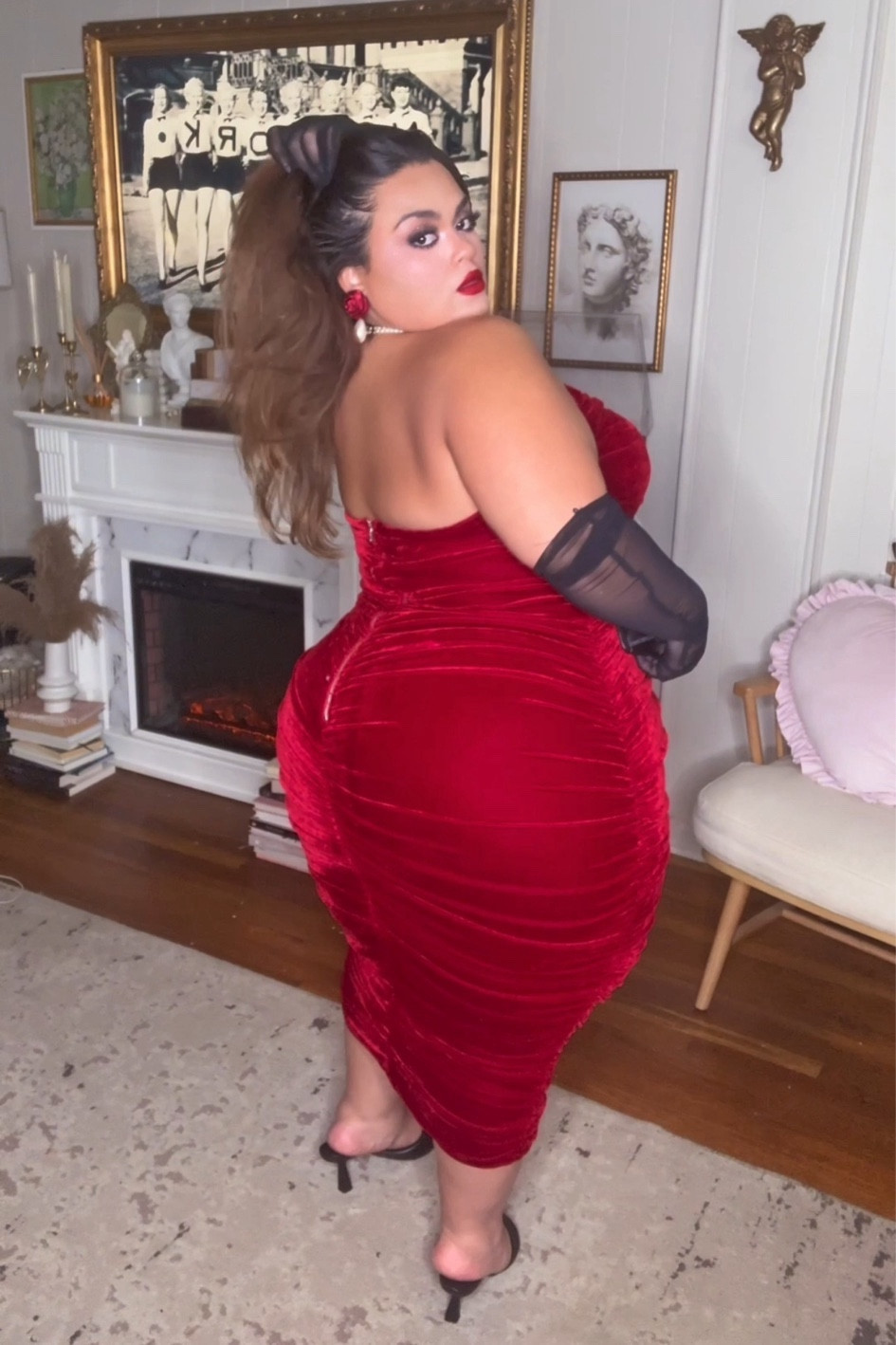 Red dress Valentine’s Day look 

#LTKmidsize #LTKMostLoved #LTKplussize