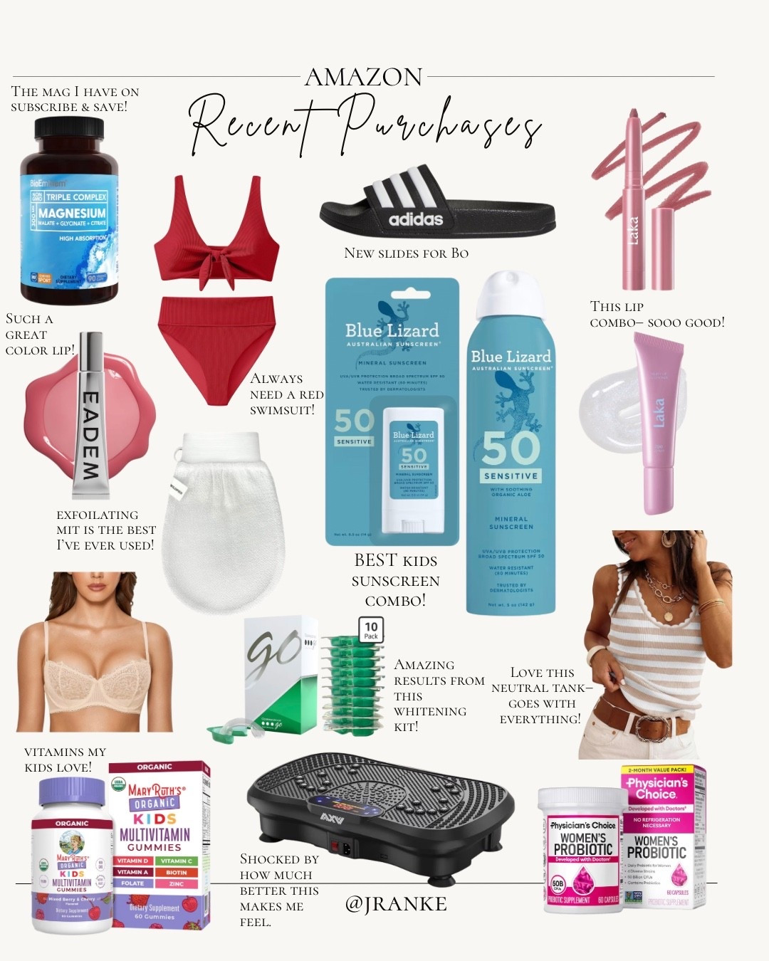 Current Amazon favorites that are actually worth the hype 🤍

From the magnesium I swear by, the sunscreen combo I buy every summer, beauty finds I keep repurchasing, and a few random things that have made everyday life a little better. Everything linked in one place for you! ✨

#AmazonFinds #AmazonFavorites #MomFinds #SummerFavorites #AmazonMustHaves #AmazonHaul

#LTKmomlife #LTKdayinmylife #LTKselfcare