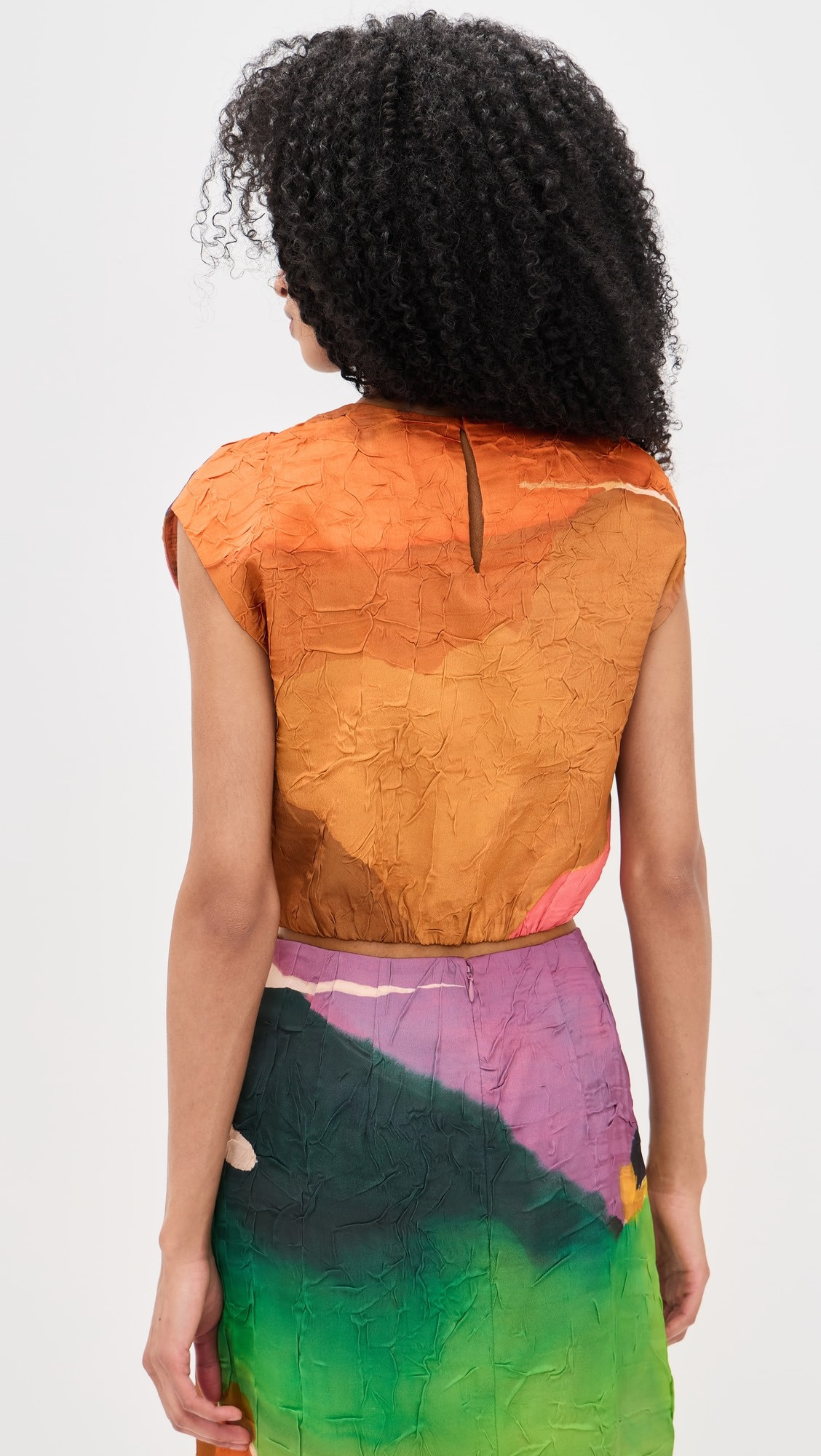 Gisella Satin Crop Top | Shopbop