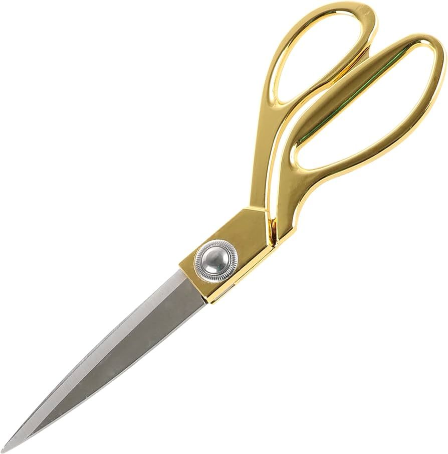 Stainless Steel Scissors Gold Scissor Professional Heavy Duty Sharp Scissors 10.5" Scissors All P... | Amazon (US)
