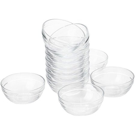 8 Pack - Glass Bowls for Kitchen Prep 3.5 in Great for Dessert Bowls, Sauce Bowls, Candy Dishes or N | Walmart (US)