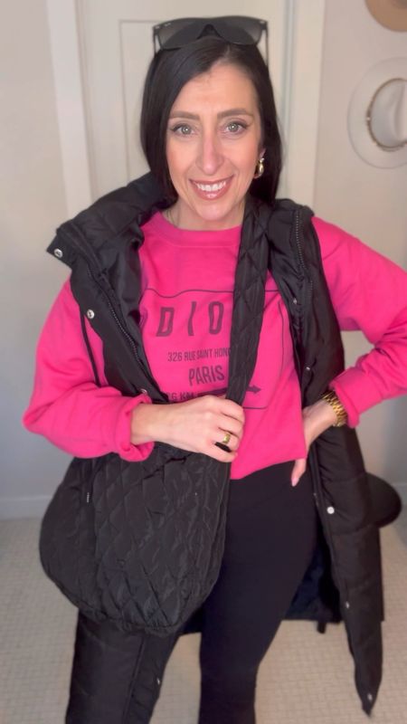 Get ready with me this winter for a day of errands and working from home. Love this puffer vest, and the sweatshirt quickly can be cropped this belt hack.

#LTKover40 #LTKitbag #LTKstyletip